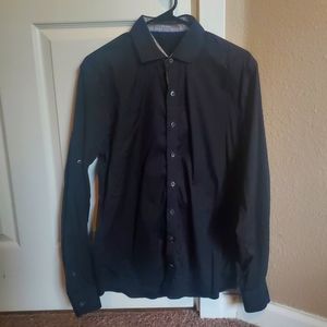 J. Hilburn Custom Black Men's Dress Shirt